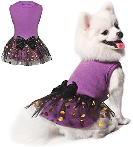 שמלת כלבים של טוני הובי, תלבושות שמלת מסיבת כלבים, שמלת נסיכת כלבים עם תחרה, חצאית כלבים רכה ונושמת לכלב