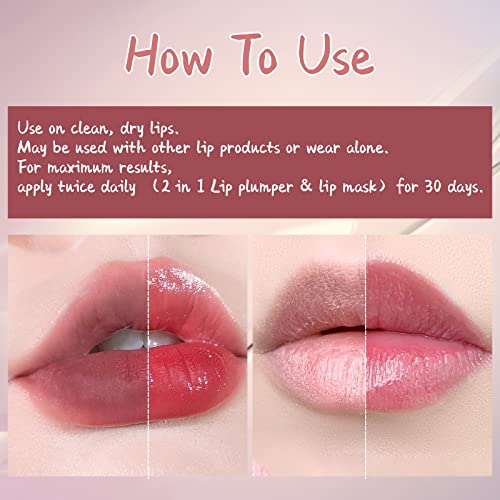 ויולה בית שפתיים מלאות יותר גלוס, טבעי גלוס בסיס שפתיים טיפול, לחות & מגבר; להפחית קמטוטים שפתיים מסכה, שפתיים