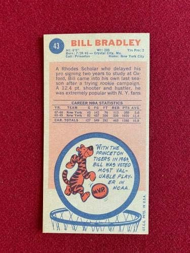 1969-70, ביל בראדלי, טופפס כרטיס טירון - ניקס - כרטיסי טירון בייסבול