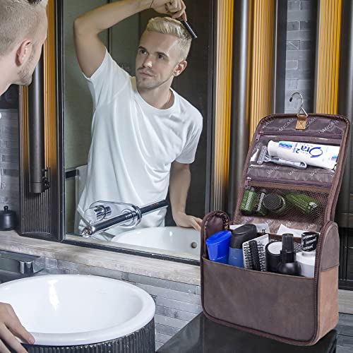 תליית מוצרי טואלטיקה תיק לגברים בציר עור גילוח דופ ערכת בינוני עמיד למים נסיעות אמבטיה שקיות נייד