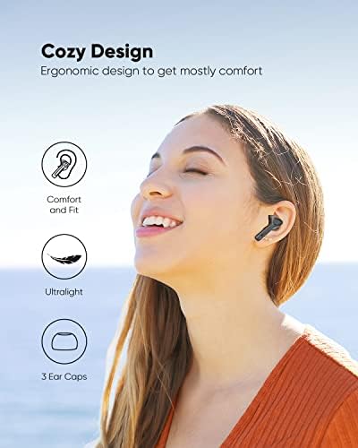 אוזניות אוזניות אלחוטיות Bluetooth 5.3 אוזניות עם בס עמוק, מארז טעינה לתצוגה דיגיטלית LED,