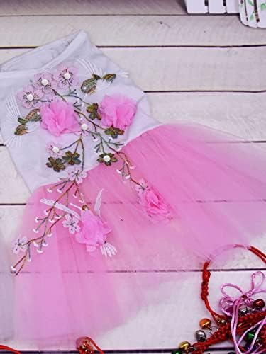Qwinee Colorblock Decor Decor שמלת כלב שמלת פרח מקסים חתול גור שמלות נסיכה חצאית שמלת שמלה לכלב