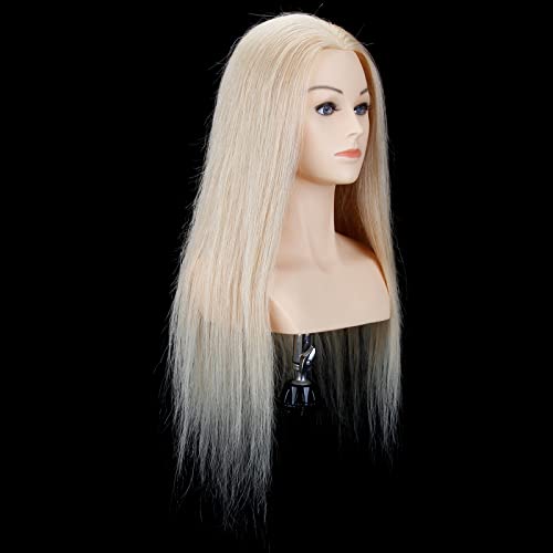 ג ' יאיי נשי בובת ראש עם שיער עם כתפיים 24-26 אינץ שיער טבעי גמד אימון בובת ראש קולעת סטיילינג