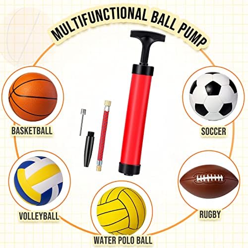 50 ערכת משאבת כדור סט נייד משאבת כדור אוויר ידנית לכדורי ספורט מתנפח עם משאבת כדורגל של צינור הכדורגל
