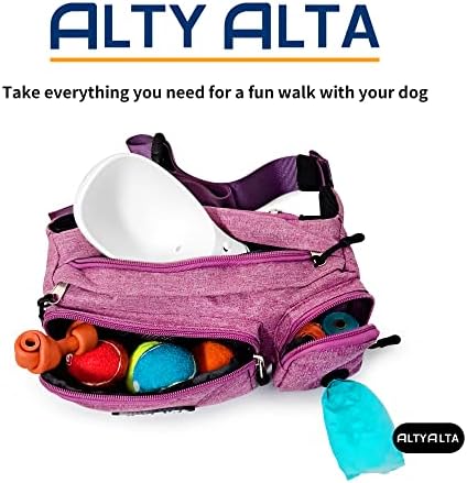 ALTYALTA EZ כלבים הליכה חבילת פאני, אילוף כלבים פינוק, בקלות להליכה עם כלבים, תיק חגורה ושקית פסולת