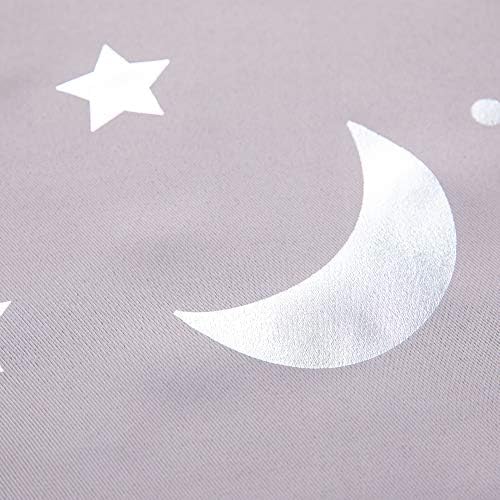 ג'ארל ביתי וילונות אפורים לילדים - חדר שינה - הדפס כוכב חוסך אנרגיה עליונה חוסך אפלים מצחיקים לוחות