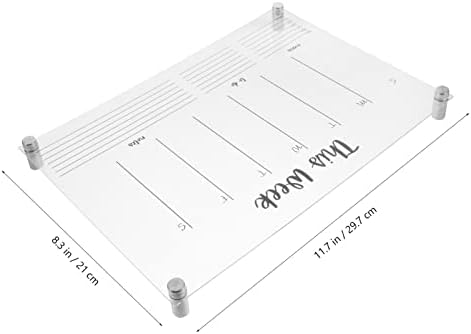 לוח מחיקה יבש מגנטי של Stobok Acrylic עבור Acrylic Acrylic לביצוע לוח רשימה לשימוש חוזר של לוח תזכיר