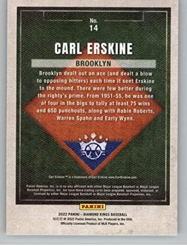 2022 Panini Diamond Kings 14 Carl Erskine Brooklyn Dodger