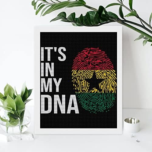 זה בדגל ה- DNA שלי גאנה ציור יהלום בהתאמה אישית