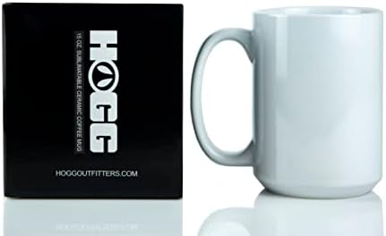 Hogg 15oz Sublimatable Ceramic Coffee Sug Case DIY, הניתן להתאמה אישית, הוסף לוגו, ויניל, דיו אלכוהול,