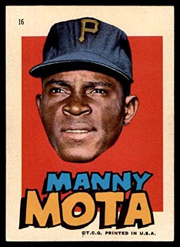 1967 Topps 16 Manny Mota Pittsburgh Pirates NM Pirates