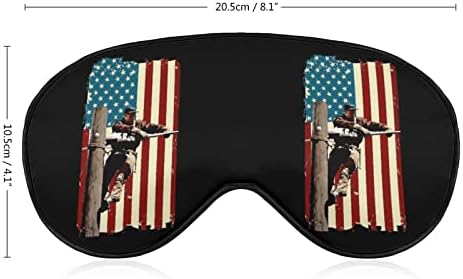 מסכת דגל אמריקאית דגל אמריקאי מסכת עיניים ניידת מכוסה עם עיניים עם רצועה מתכווננת לגברים נשים