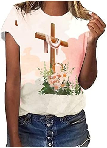 Camisetas verano para mujer blusas con estampado cuello redondo y manga corta camisetas holgadas a la moda