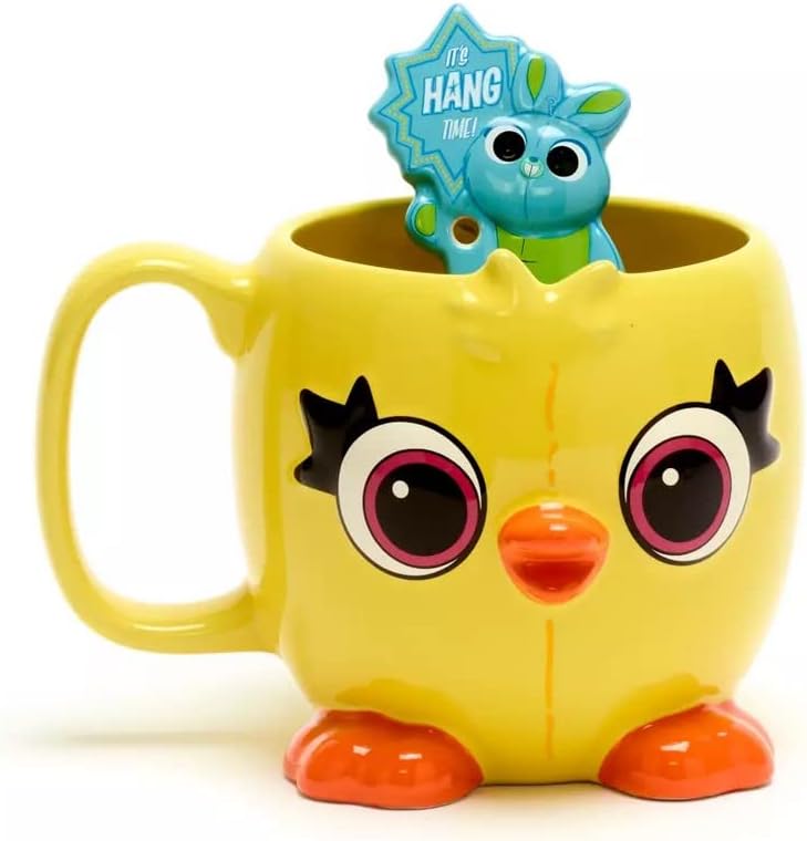 חנות דיסני Ducky ו- Bunny Mug and Spoon, Toy Story 4