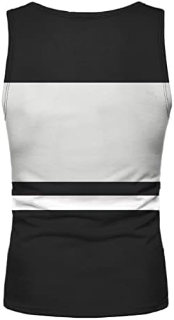 גופיות קיץ XXBR לגברים בגוש טלאי בלוק ספורט דקיקים כושר חולצה ללא שרוולים אימון אתלטי אימון ריצה טנקי