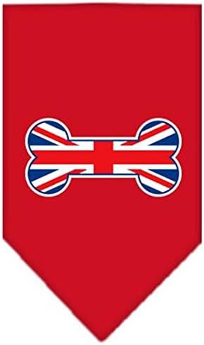 מיראז ' מוצרים לחיות מחמד עצם דגל בריטניה מסך הדפסת בנדנה עבור חיות מחמד, גדול, סגול