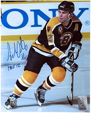 אדם Oates חתום בוסטון ברוינס 8x10 צילום HOF12 - 70505 - תמונות NHL עם חתימה