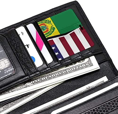 דגל אמריקה ובוליביה דגל אשראי בכרטיס הבנק USB כונן פלאש זיכרון נייד כונן אחסון מפתח 32 גרם