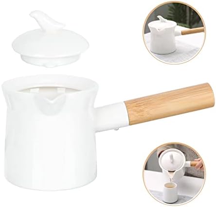 מכונת Zerodeko מכונת קרמיקה חמאת קרמיקה סיר חלב חמה יותר: סיר קפה קרמיקה קומקום קומקום משקה מכניסים עם
