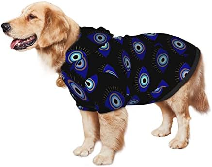 קפוצ'ון גדול של כלב גדול טורקי-איי-עין-סוודר חיות מחמד סוודר עם מעיל תלבושת חתול רך מעיל XX-LAGE