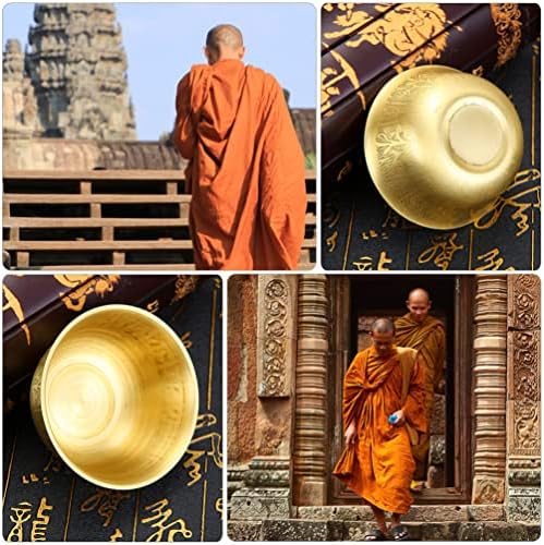 Vanzack Creative Copper קטן מציע קערה בודהיסטית טיבטית לקערה בודהיסטית לאספקת מזבח מדיטציה