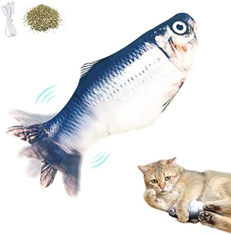 Petgravity דג דגים 7.5 צעצוע של חתול נע חשמלי נעלי