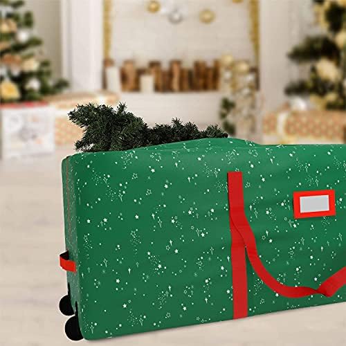 שקית אחסון עץ מתגלגל חג המולד קלוזרים-אמצעים 48 איקס 15 איקס 20 עבור עצים עד 7.5 מטר, החובה