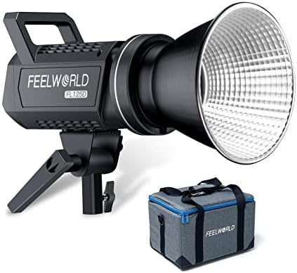 Feelworld FL125D 125W Light Light ו- FSP60 60 סמ Parabolic Softbox, US 3 Plong Plug Power כבל