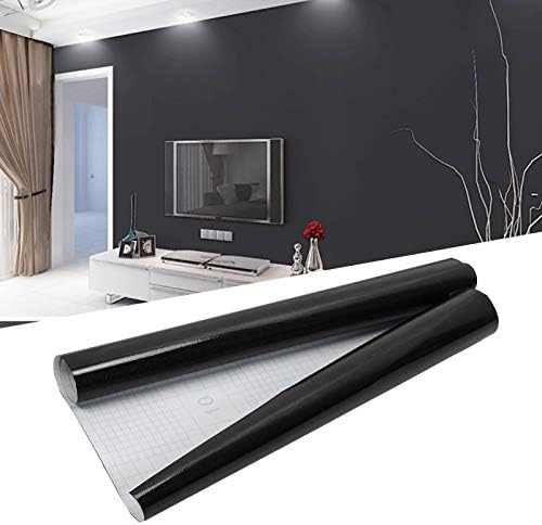 Alremo Huangxing - טפטים, מדבקות קיר שחור דבק עצמי, PVC לחדר שינה למטבח חדר אמבטיה סלון