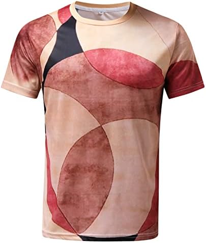 חולצות טריקו להדפסה גרפית של UBST לגברים, קיץ שרוול קצר רחוב קרוונק חולצת טקס חולצת טפוחית ​​סתרים