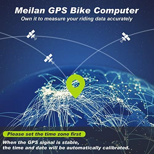 Meilan M3 Mini GPS אופניים מחשב, מרחק מרחק אופניים אלחוטי ומדבי אופניים מחשב מחשב אטום לרכיבה על אופניים עם צג