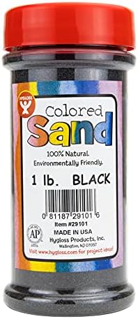 מוצרי היגלוס צבעוני לשחק חול-מגוון צבעוני קרפט אמנות דלי או ' חול, שחור, 1 ליברות