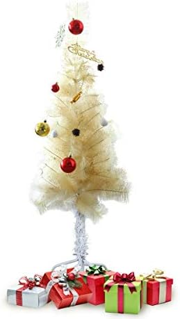 עץ חג המולד של שמפניה בגובה 4 רגל עץ חג מולד עם דוכן מוצק לקישוט חג