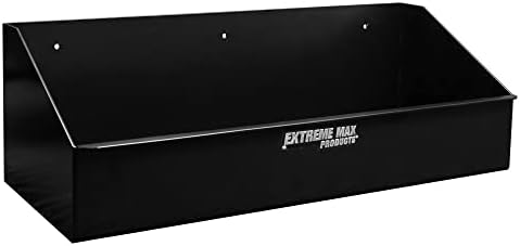 Extreme Max 5001.6041 מדף אחסון נוזלי 4-ליטר של אלומיניום עבור קרוואן מירוץ, מוסך, חנות, קרוואן סגור, צעצוע