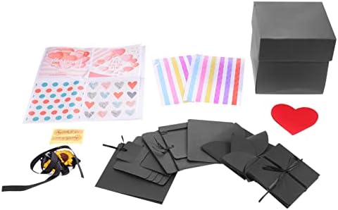Exceart 2 Sets כרטיסי קופסא תצוגה מציגה פיצוץ מלאכה פיצוץ תמונות חתונה מכולת מסיבת DIY אלבום מתפוצץ לתמונה