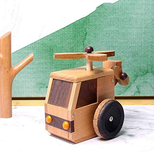 קופסת מוזיקת ​​עץ של XJJZS - קופסת מוסיקה לצעצועים לילדים, מלאכות מעץ עיצוב מודרני קופסת מוסיקה קטנה