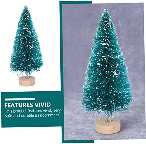 צעצועים 6 יחידות מיני עץ חג המולד הבית עיצוב עיצוב דקורציונים פארה סאלה דה קאסה מיניאטורה בית מיני עצי