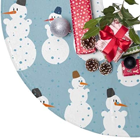 חצאית עץ חג המולד של Gabella Shoppe Snoppe - עיצוב חג - עיצוב שלג איש - חצאית עץ חמודה - שמח ומואר - חג שמח