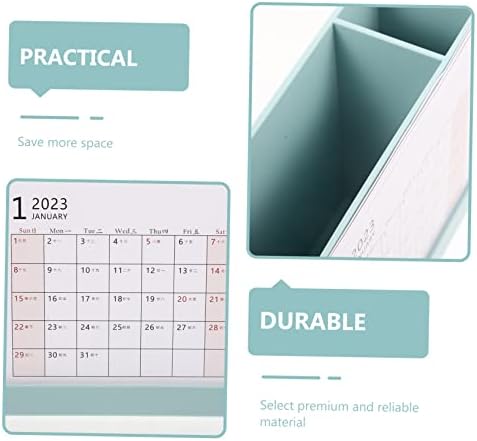 DIDISEAOE 2023 מארגן קופסא מחזיקי עט לשולחן העבודה לשלוט מרחוק מתכנן לוח זמנים לוח לוח כתיבה לוח השנה