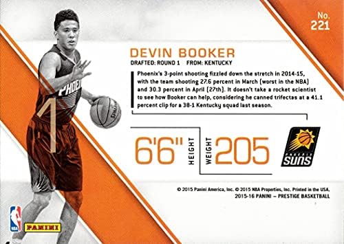 2015-16 כדורסל Panini Prestige 221 כרטיס טירון של דווין ספר