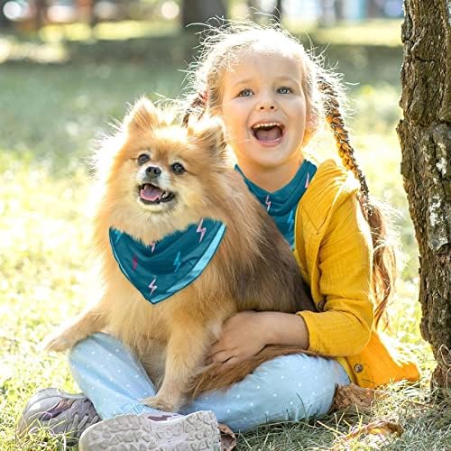 2 חבילות כלב בנדנה צבעונית דפוס ברק ילדה ילד חיית מחמד חיית המחמד