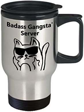 ספל נסיעות קפה שרת של Badass Gangsta