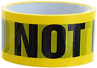 קלטת זהירות צהובה של Nuobesty סרט רצועת כלים דבק עצמי קלטת אזהרה לסכנה אזורי בידוד מסוכנים אינם נכנסים