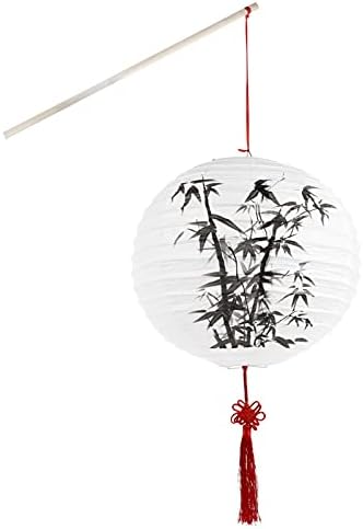 פנסים LED LED פנס נייר סיני עם אור LED וידית ידית נייר עתיקות מנורת מנורת לפסטיבל סגנון קישוט למסיבות חתונה