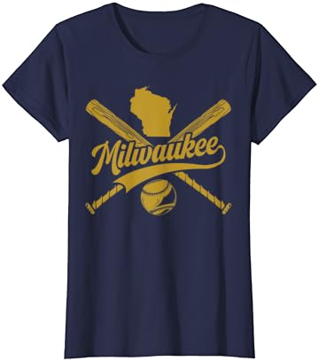 חולצת טריקו של מעריץ בייסבול מילווקי
