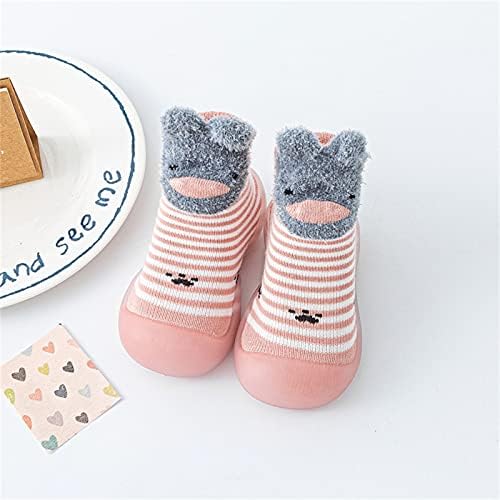 פעוט נעלי תינוקות תינוקות שאינן החלקה על חיות קריקטורה אלסטיות בהליכים ראשונים נעלי גרביים של תינוקות לאביב