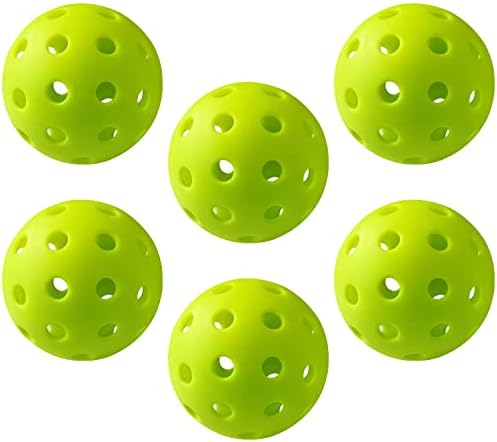 כדורי חמוצים של ג'נלסטר חמוצים חיצוניים 6 חבילה, 40 חורים כדורי חמוצים USAPA מאושרים, ביצועים עמידים גבוהים עבור