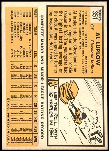 1963 Topps 351 Al Luplow Cleveland Indians Ex/MT+ Indians