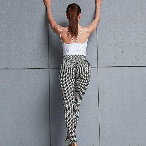 יוגה מכנסיים כיסים גבוה התחת גבוהה מכנסיים הרמת אימון יוגה חותלות מרופד מותניים נמתח נשים של יוגה מכנסיים
