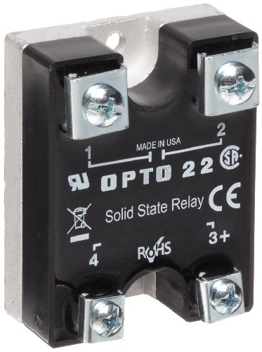 OPTO 22 240D45 DC שליטה ממסר מצב מוצק, 240 VAC, 45 אמפר, 4000 V בידוד אופטי, 1/2 מחזור זמן מפנה/כיבוי